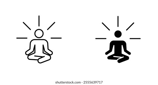 Meditation icons for app and websites.