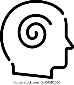 meditation line icon illustration vector