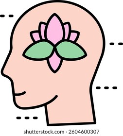 Meditation Line vector Icon Design