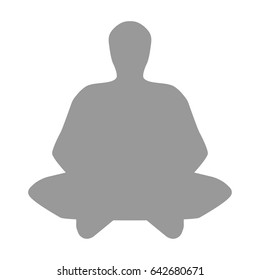 Meditation man icon .