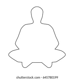 Meditation man icon