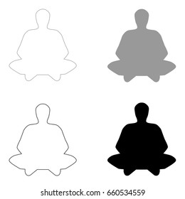 Meditation man  icon .