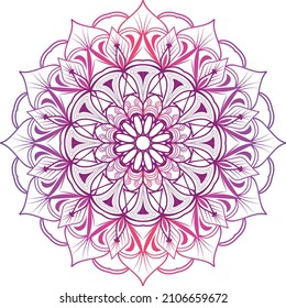 Meditation Mandala On Islamic Circles Vintage Flowers Abstract Unique Pattern With Wedding Card Background Design Png Classic Images