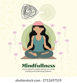 La meditación y la atención plena aumentan la fuerza de la mente y le dan flexibilidad al cuerpo para el yoga 