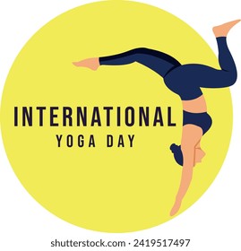 Meditation Practice Yoga Colorful Fitness Concept. Vector illustration