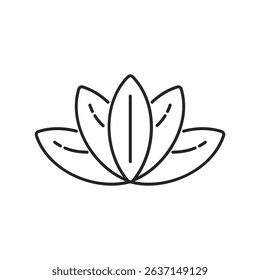 Meditation Practice Yoga and Zen icon. Relaxation Inner Peace Self-knowledge Inner Concentration Editable Stroke Line icons collection