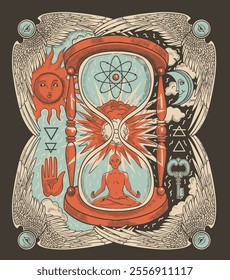 Meditation, Rebirth of the Universe, Tarot Cards, T-Shirt Print