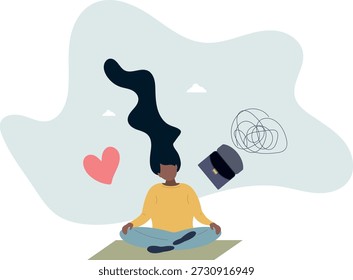 Meditation for rest and relaxation from work and problems.