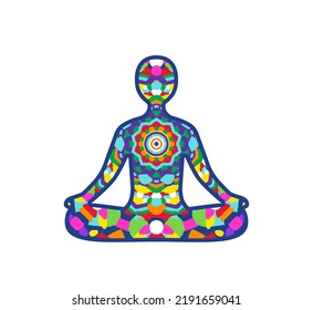Meditation Shape - Zen - Yoga Pose - Vector