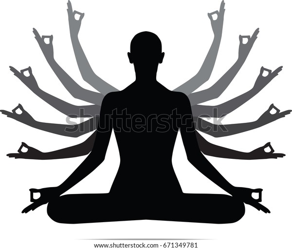 Download Meditation Silhouette Vector Stock Vector (Royalty Free ...