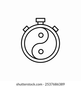 meditation time icon sign vector