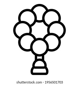 Icono de herramienta de meditación. Icono de vector de herramienta de meditación de contorno para diseño web aislado en fondo blanco