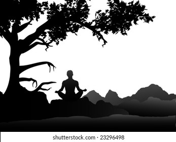 Meditation under a Tree
