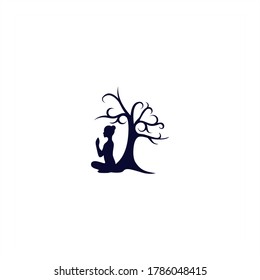 39 Meditation under tree logo Images, Stock Photos & Vectors | Shutterstock