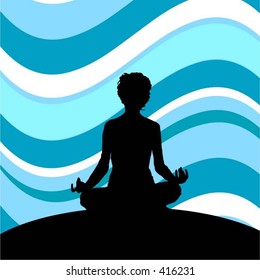 Meditation - vector