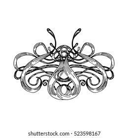Meditation vector illustration set. Vintage decorative vector elements isolated. Hand drawn. Indian. Tattoo, spirituality, prints for t-shirts and other textiles.Coloring book for adults
