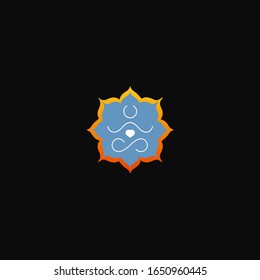Imagen vectorial de meditación para web y diseño