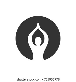 Meditation Vector Logo Stock Vector (Royalty Free) 755956978 | Shutterstock