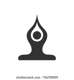 meditation vector logo
