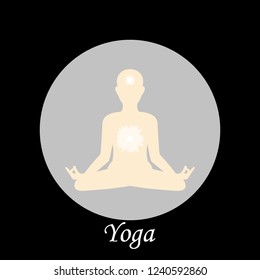 meditation vector yoga