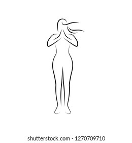 Woman Yoga Naked Stock Vectors Images Vector Art