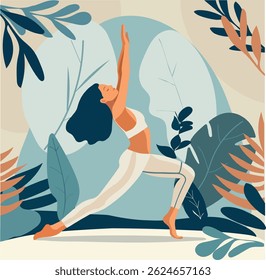 Meditation and yoga theme for wellness