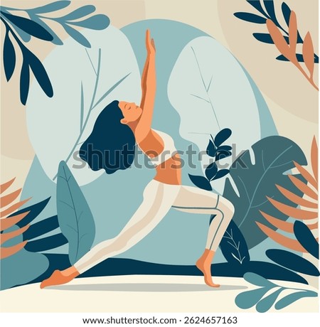 Meditation and yoga theme for wellness
