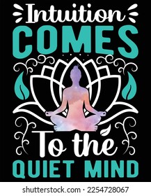 meditation yoga vector typography t shirt design