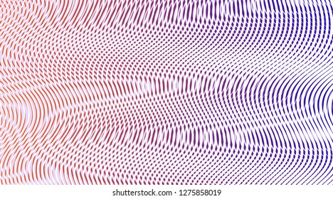 Meditative abstract background with soft transition moire.Template of fluid organic plastic lines and forms in calm colors. Vector illustration.