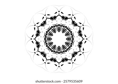 Meditative Mandala Art Highlighting Intricate Patterns and Symmetry	