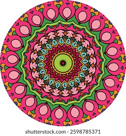 Meditative Mandala Pattern Inspired by Nature and Harmony