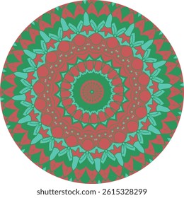 Meditative Mandala Pattern Inspired by Traditional Cultural Elements