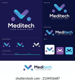 Tecnología de diseño de logotipo de Meditech