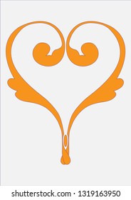 mediterran heart shape