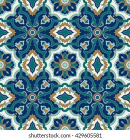 Mediterranean Inspired Seamless Tile pattern