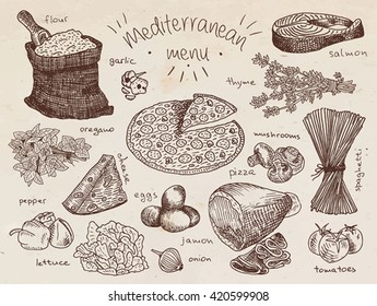 mediterranean menu food items
