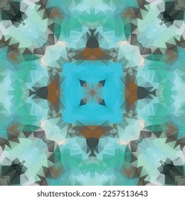 Diseño de patrones de mosaico mediterráneo sin fisuras, Diseño textil de repetición, Impresión de tela.