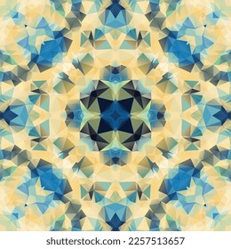 Diseño de patrones de mosaico mediterráneo sin fisuras, Diseño textil de repetición, Impresión de tela.