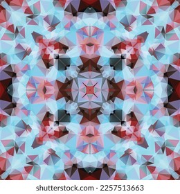 Mediterranean mosaic seamless pattern design, Repeat textile design, Fabric print.