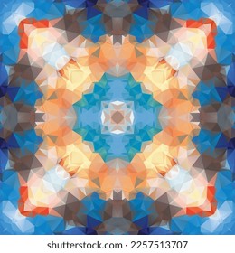 Diseño de patrones de mosaico mediterráneo sin fisuras, Diseño textil de repetición, Impresión de tela.