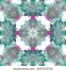 Mediterranean mosaic seamless pattern design, Repeat textile design, Fabric print.