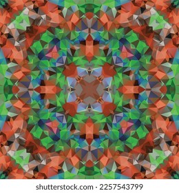 Mediterranean mosaic seamless pattern design, Repeat textile design. Fabric print