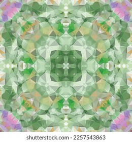 Mediterranean mosaic seamless pattern design, Repeat textile design. Fabric print