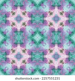 Diseño de patrones de mosaico mediterráneo sin fisuras, Diseño textil de repetición. Impresión de tejido
