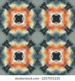 Mittelmeer-Mosaik nahtlose Muster Design, Wiederholen Sie Textil-Design. Stoffdruck