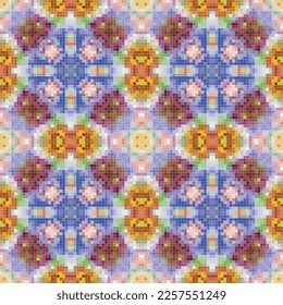 Diseño de patrones de mosaico mediterráneo sin fisuras, Diseño textil de repetición. Impresión de tejido