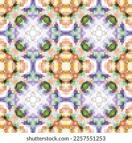 Diseño de patrones de mosaico mediterráneo sin fisuras, Diseño textil de repetición. Impresión de tejido