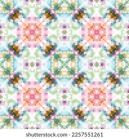 Diseño de patrones de mosaico mediterráneo sin fisuras, Diseño textil de repetición. Impresión de tejido