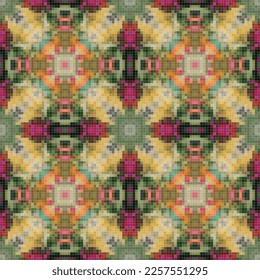 Mittelmeer-Mosaik nahtlose Muster Design, Wiederholen Sie Textil-Design. Stoffdruck