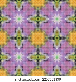 Diseño de patrones de mosaico mediterráneo sin fisuras, Diseño textil de repetición. Impresión de tejido